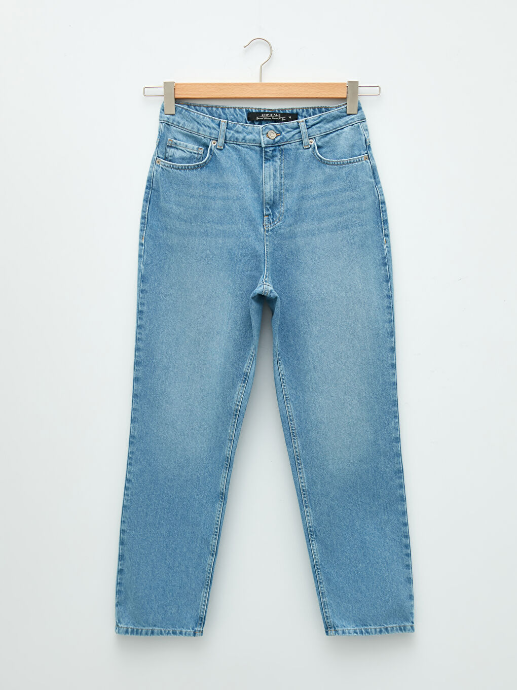 جينز عطارد نحيل نساء سروال روديو بجيوب تفاصيل-5