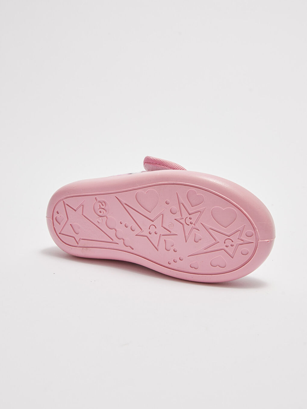 Pembe Baskılı Cırt Cırtlı Kız Çocuk Panduf-3