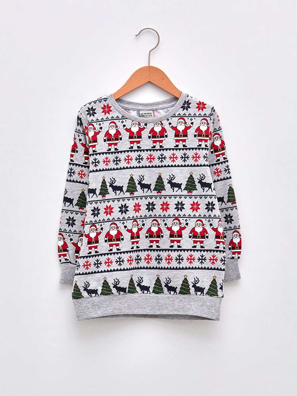 LCW Kids Rundhalsausschnitt Neujahrsmotiv Langarm Jungen Sweatshirt -W1BY52Z4-LRW