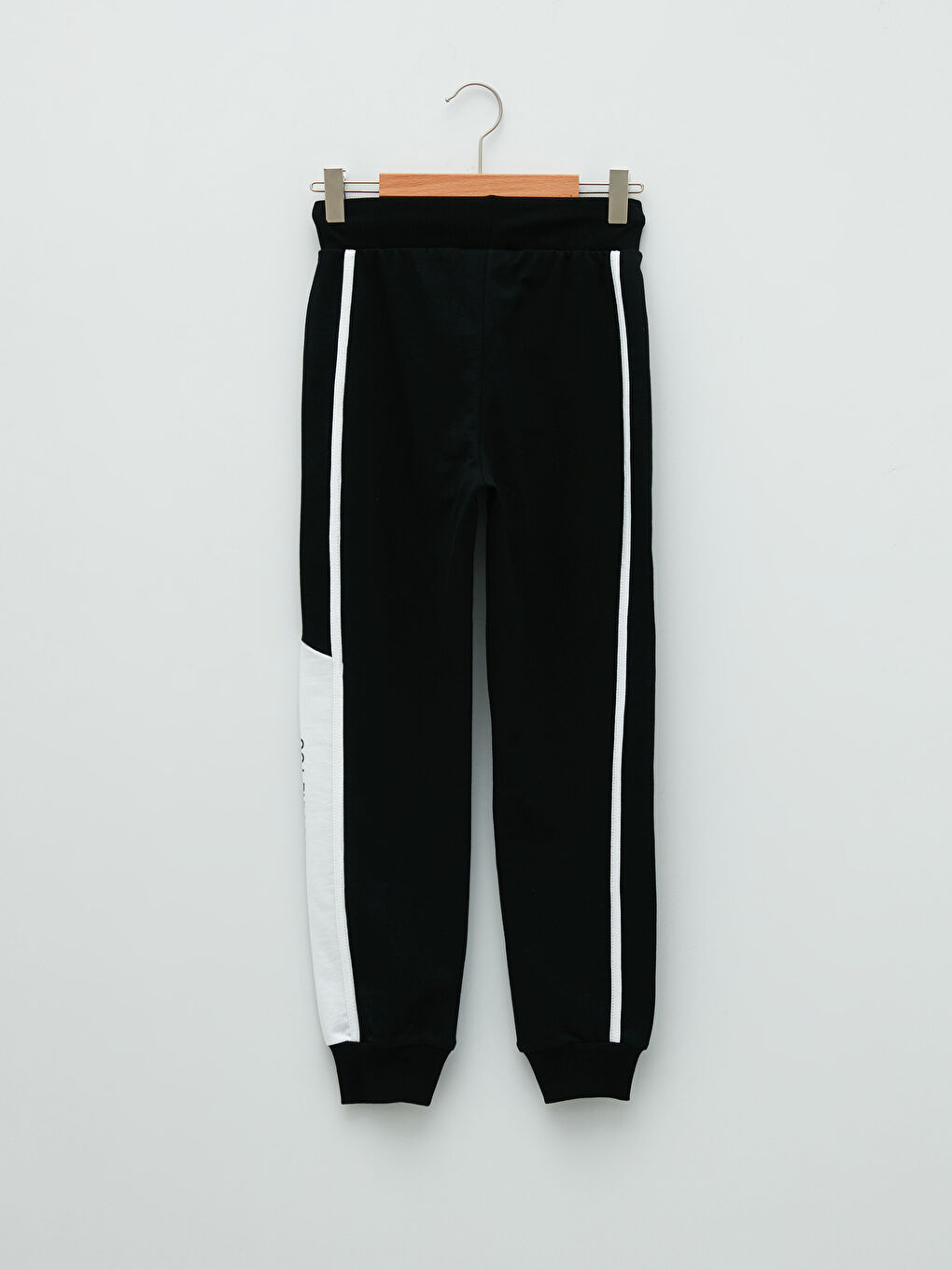 Спортивные джоггеры для девочек с принтом и эластичным поясом-1