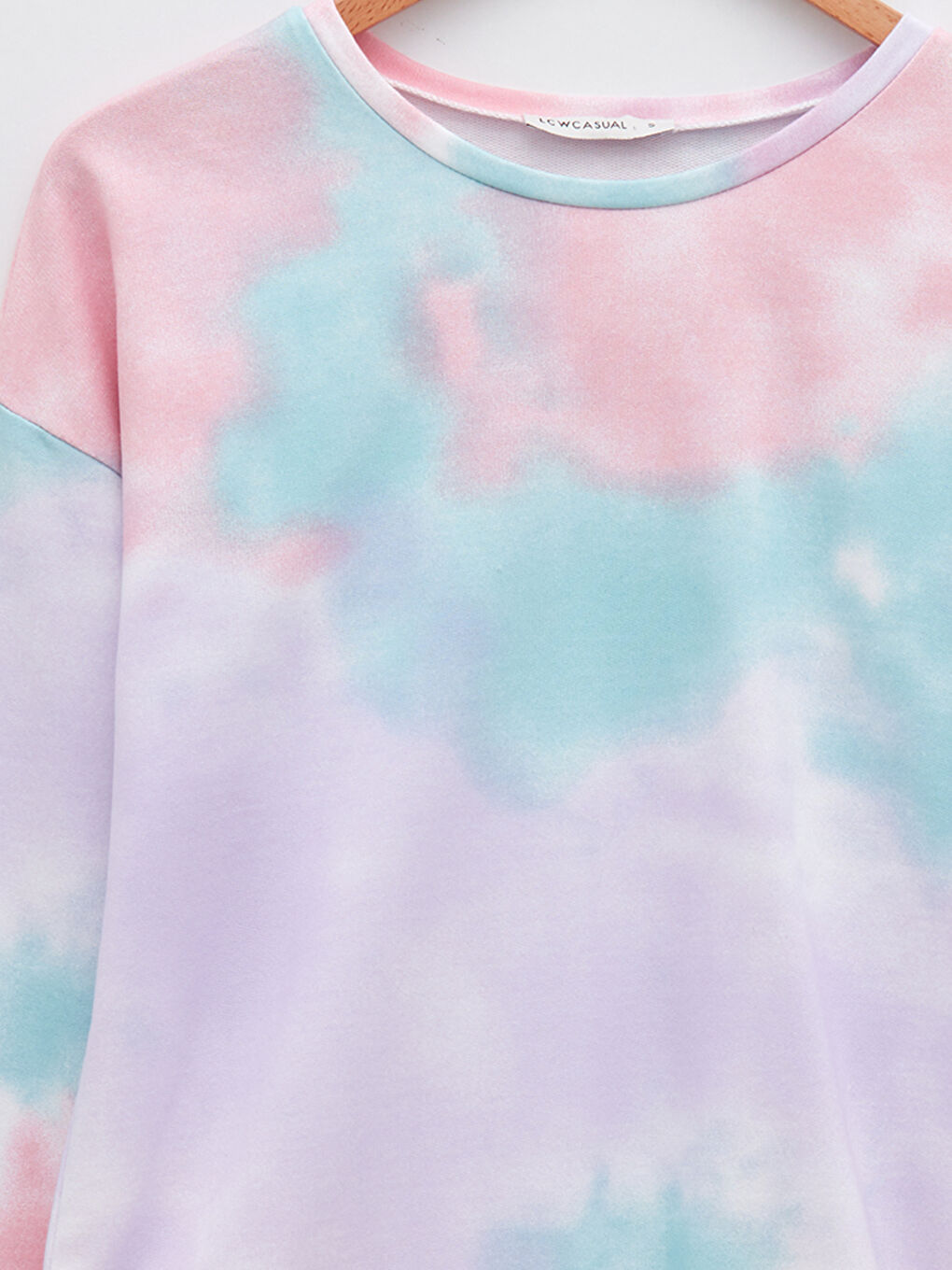 Crew Neck Patterned Long Sleeve Women's Sweatshirt-7