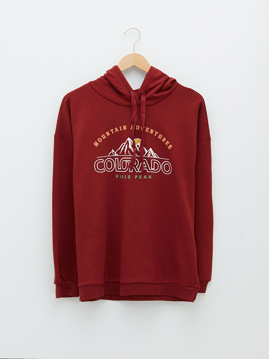 LCW Vision Hooded Printed Long Sleeve Women's Sweatshirt -W1CA77Z8-HNY