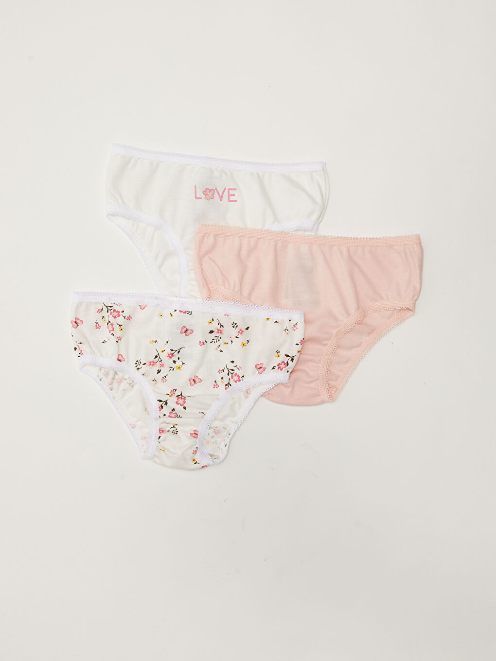Culottes Fille Bébé en Coton à Taille Élastique Lot de 3 Pièces