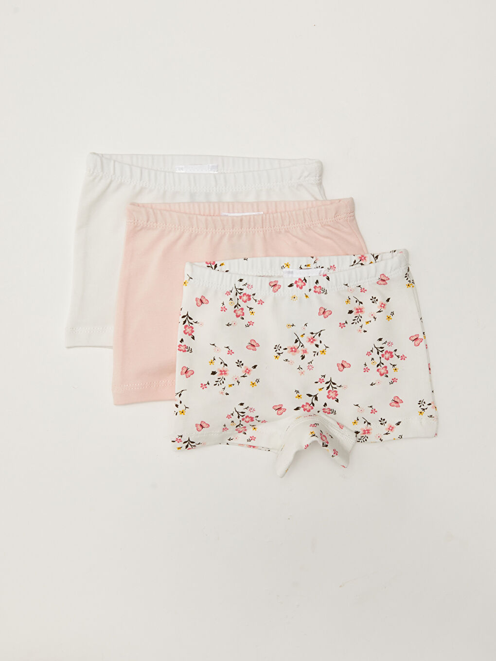 Elastic Waist Baby Girls' Boxer 3-pack