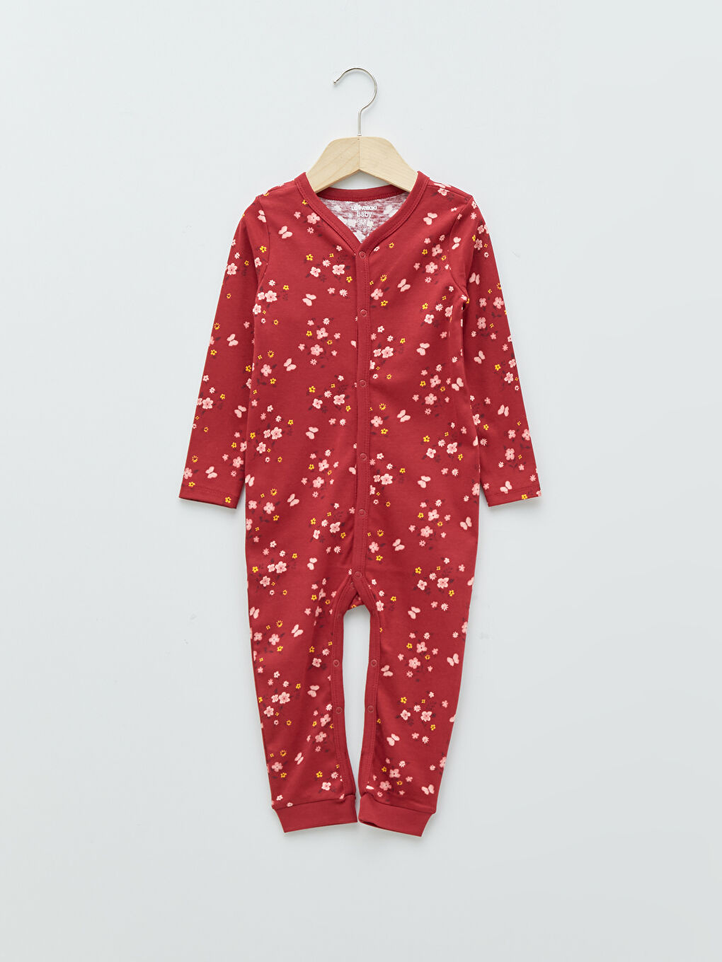 LCW baby V Neck Long Sleeved Cotton Baby Girl Rompers 2 Pack -W1CC14Z1-LT3