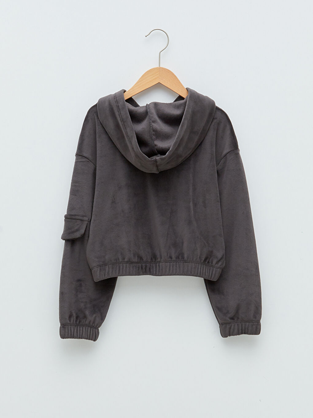 LCW Kids Hooded Embroidered Long Sleeve Girl Sweatshirt -W1CD32Z4-CVL