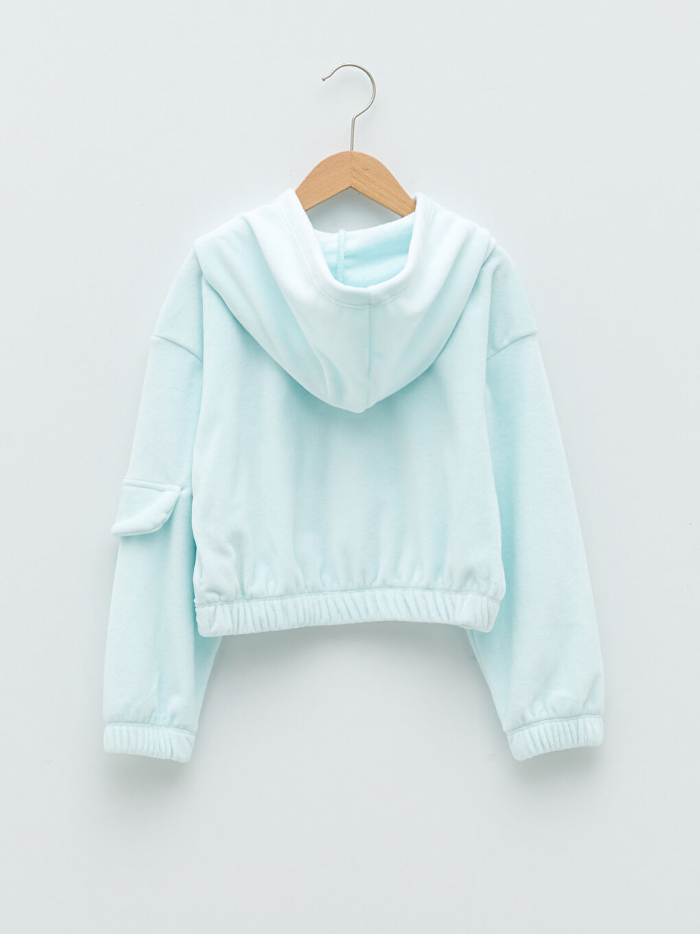 Hooded Embroidered Long Sleeve Girl Sweatshirt-1