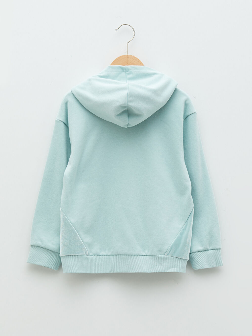LCW Kids Kapuzensweatshirt mit Textdruck und langen Ärmeln für Mädchen -W1CD40Z4-FFV