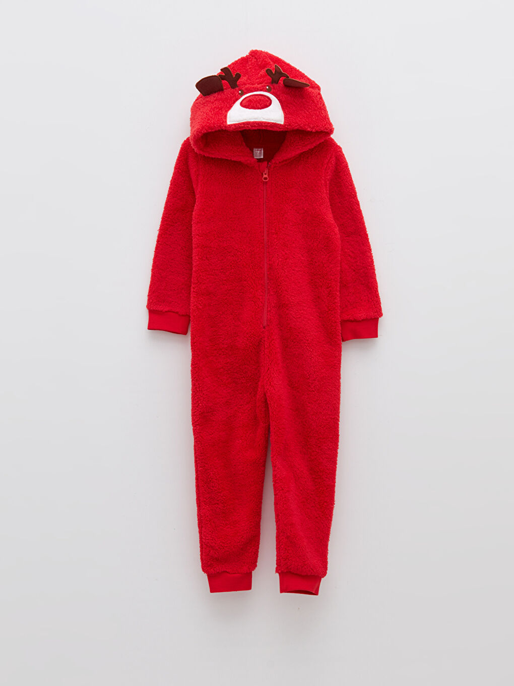 Новогодний Плюшевый Комбинезон Для Девочки С Длинными Рукавами И Капюшоном