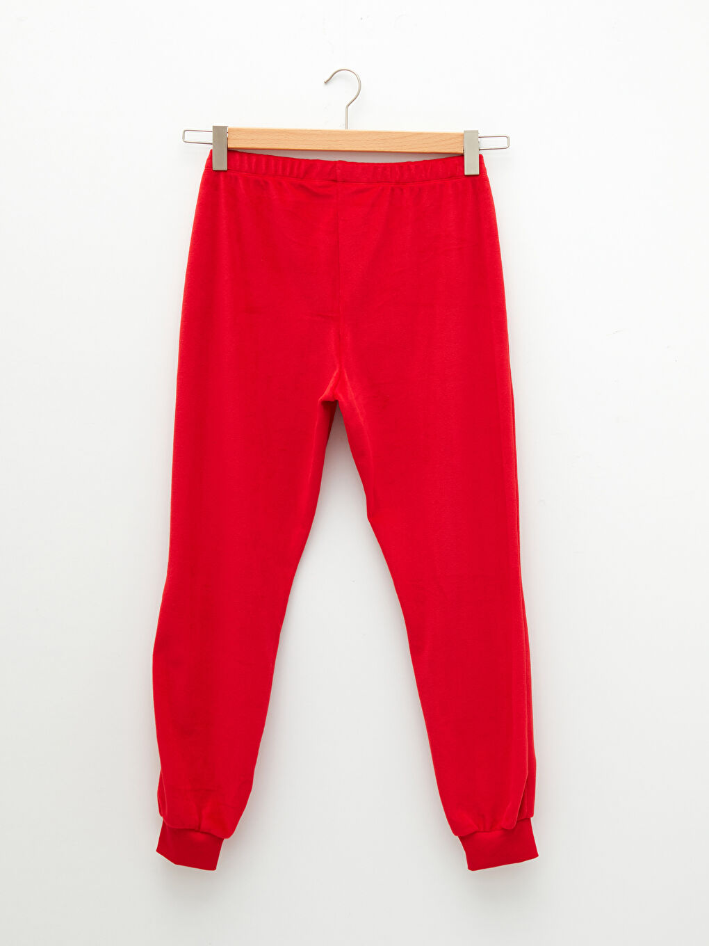 Комплект пижами с кръгло деколте, изчистен дизайн, дълъг ръкав, кадифе, за жени-9