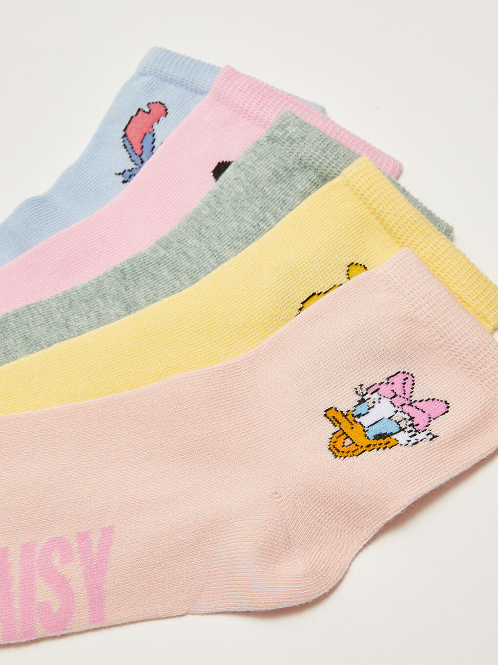 Chaussettes Crew Imprimées Disney pour Femmes Lot de 5 pièces-2
