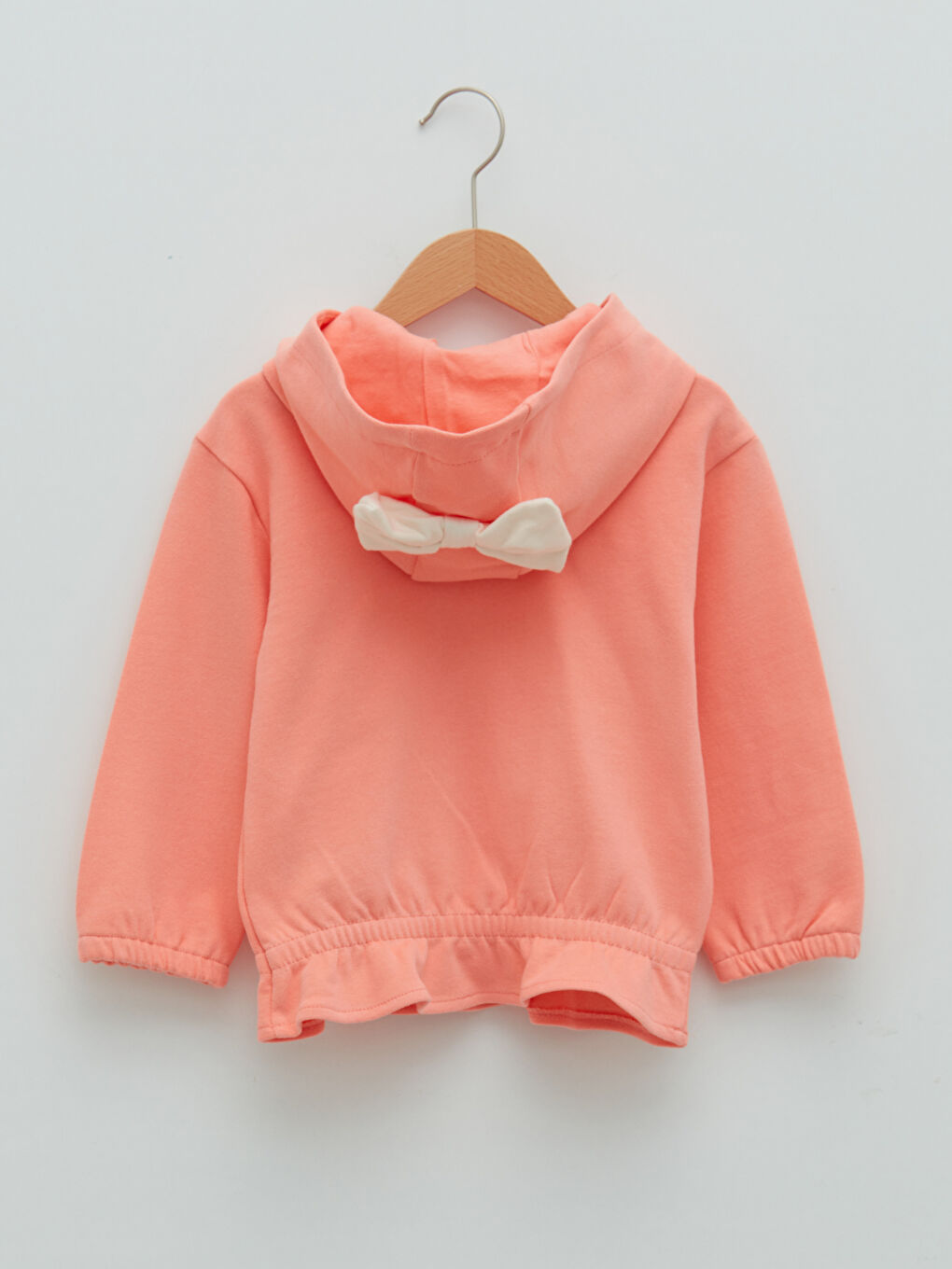 LCW baby Long Sleeve Bow Detailed Baby Girl Hoodie -W1CE81Z1-FMF