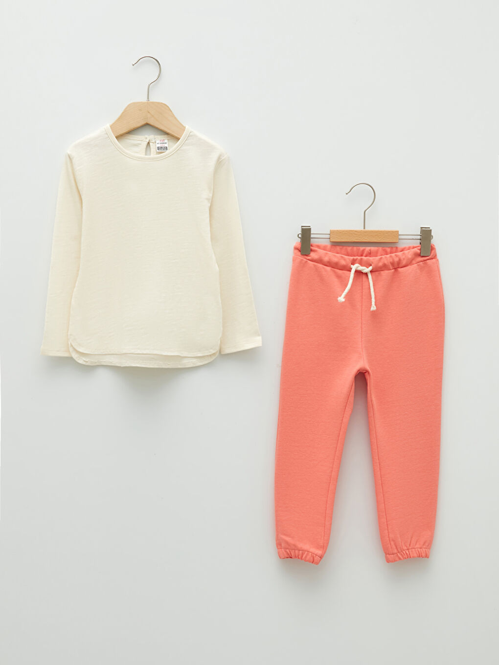 Mercan Bisiklet Yaka Uzun Kollu Kız Bebek 3'lü Takım-5