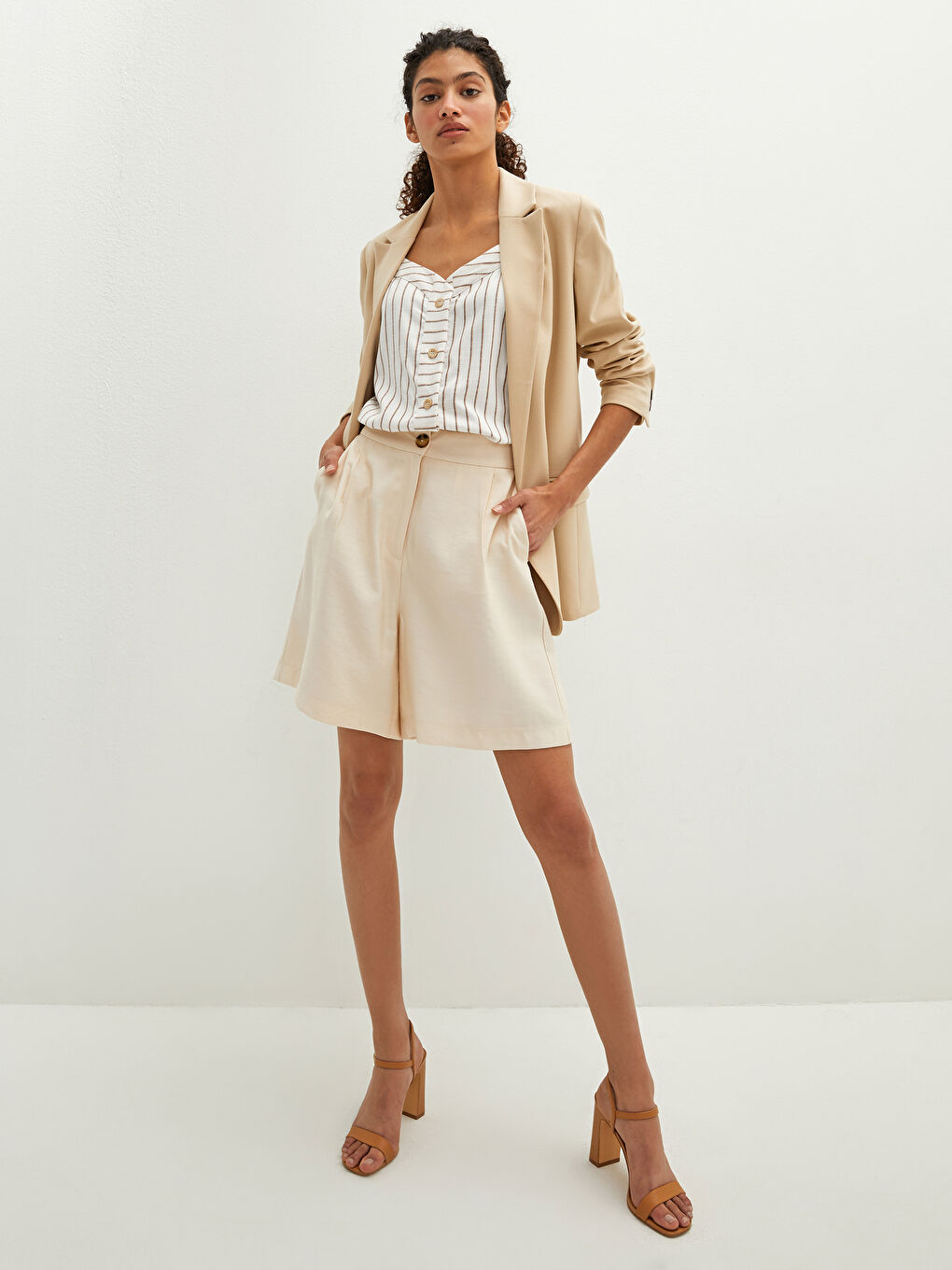 Изчистено Дамско Сако-Яке с Дълъг Ръкав-2