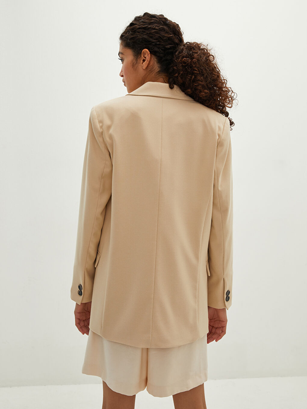 Изчистено Дамско Сако-Яке с Дълъг Ръкав-4