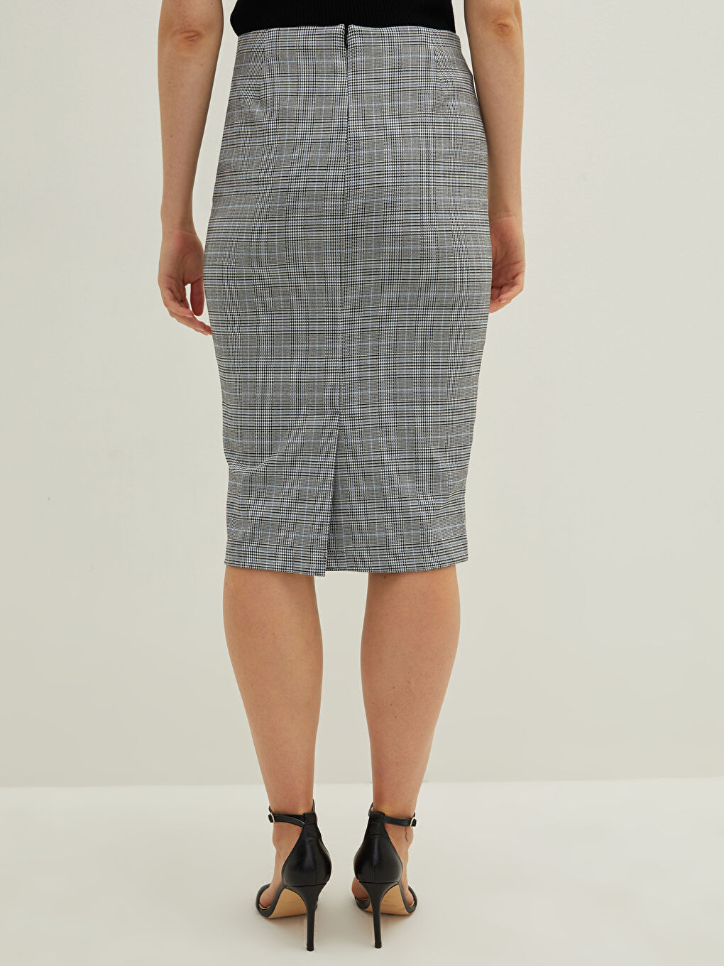 Тар пішімдегі торлы әйелдер қарындаш белдемшесі-3