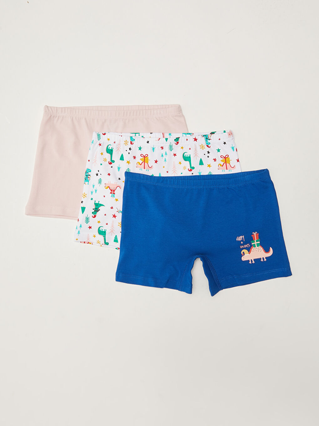 Printed Cotton Girls' Boxer 3-pack