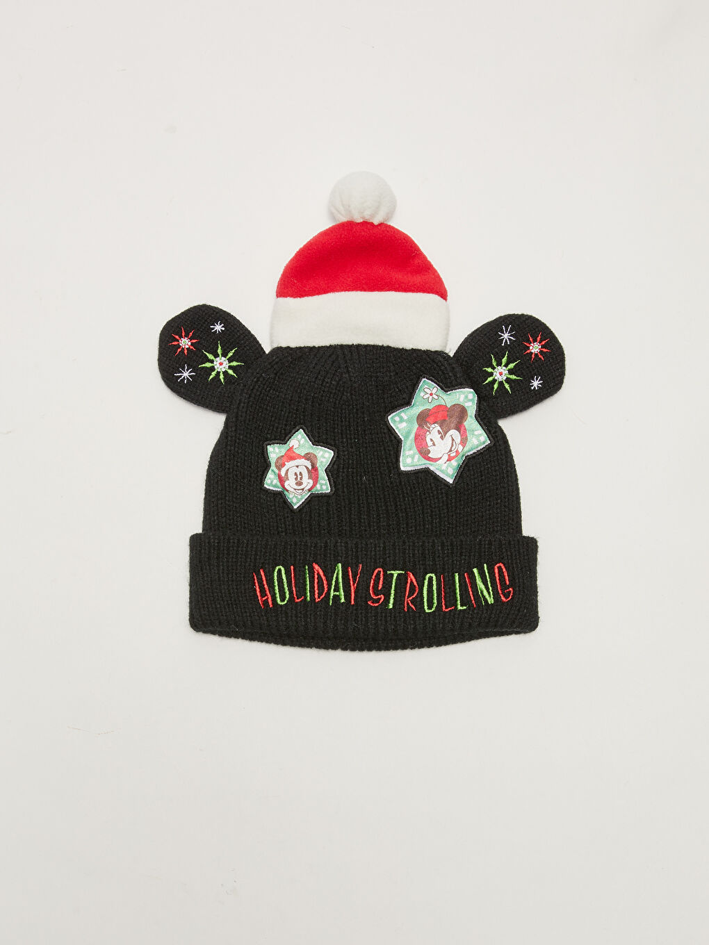 LCW ACCESSORIES Mädchen Mickey und Minnie Mouse Lizenzierte Weihnachtliche Strickmütze -W1CF45Z4-HUC