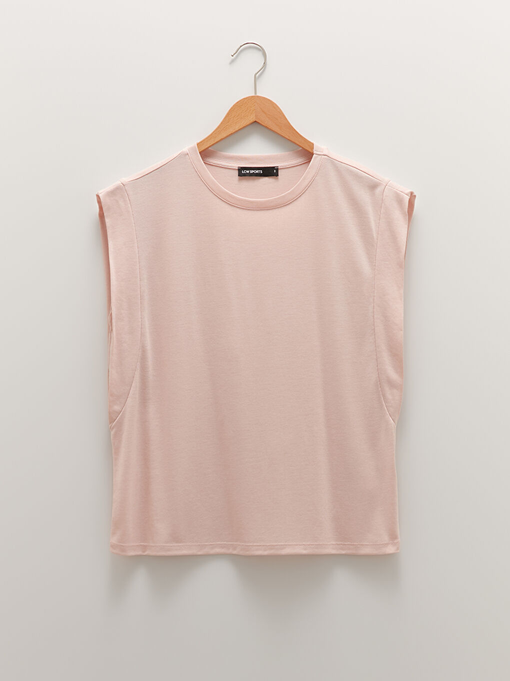 تیشێرتی وەرزشی بێ قۆڵ سادە یه‌خه‌ خڕ بۆ ژنان-6