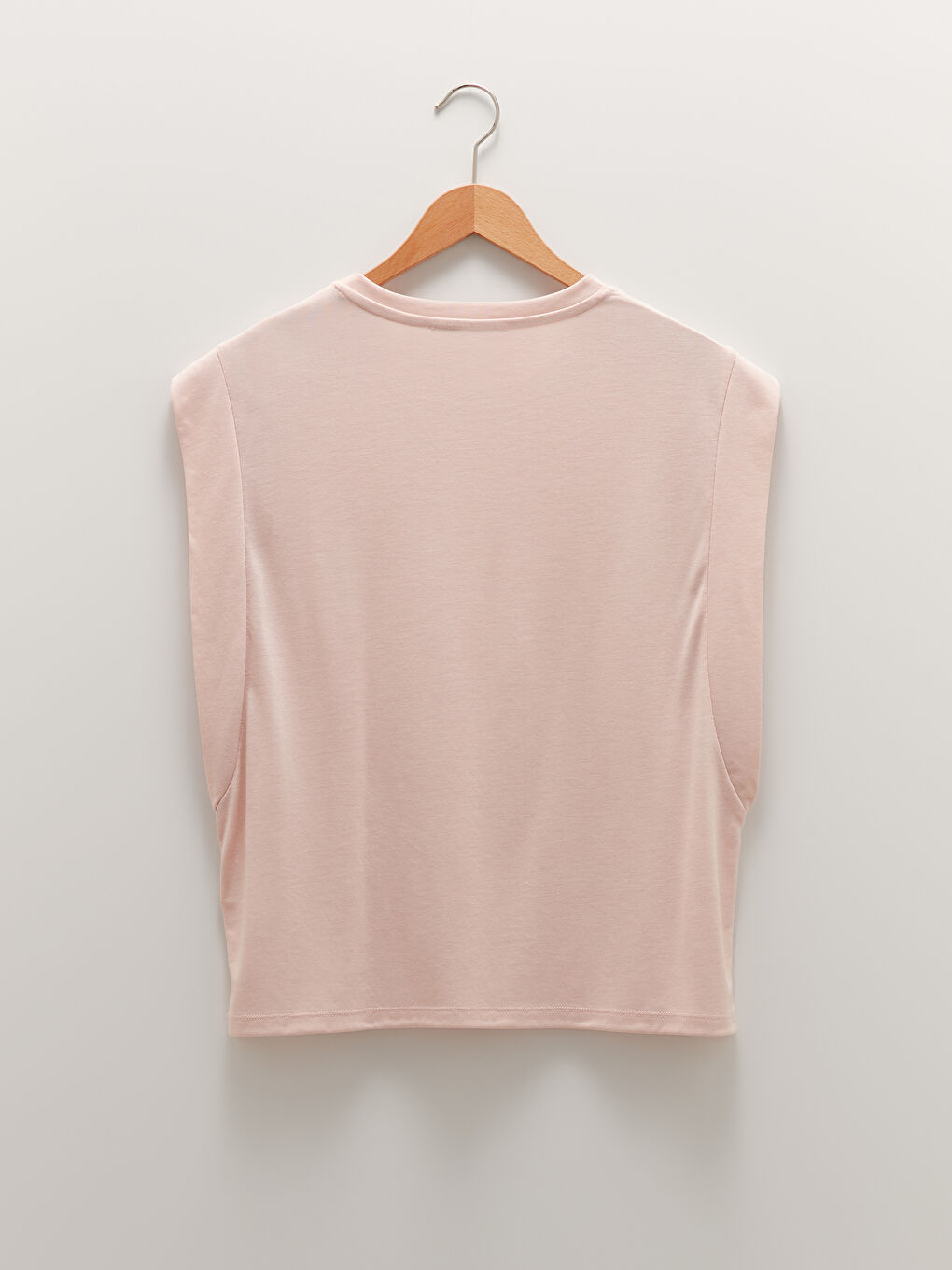 تیشێرتی وەرزشی بێ قۆڵ سادە یه‌خه‌ خڕ بۆ ژنان-7