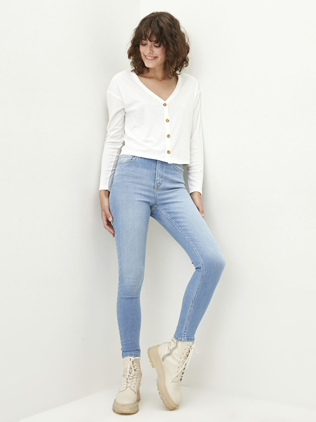 High Waisted Jupiter Super Skinny Fit Women's Jeans-1