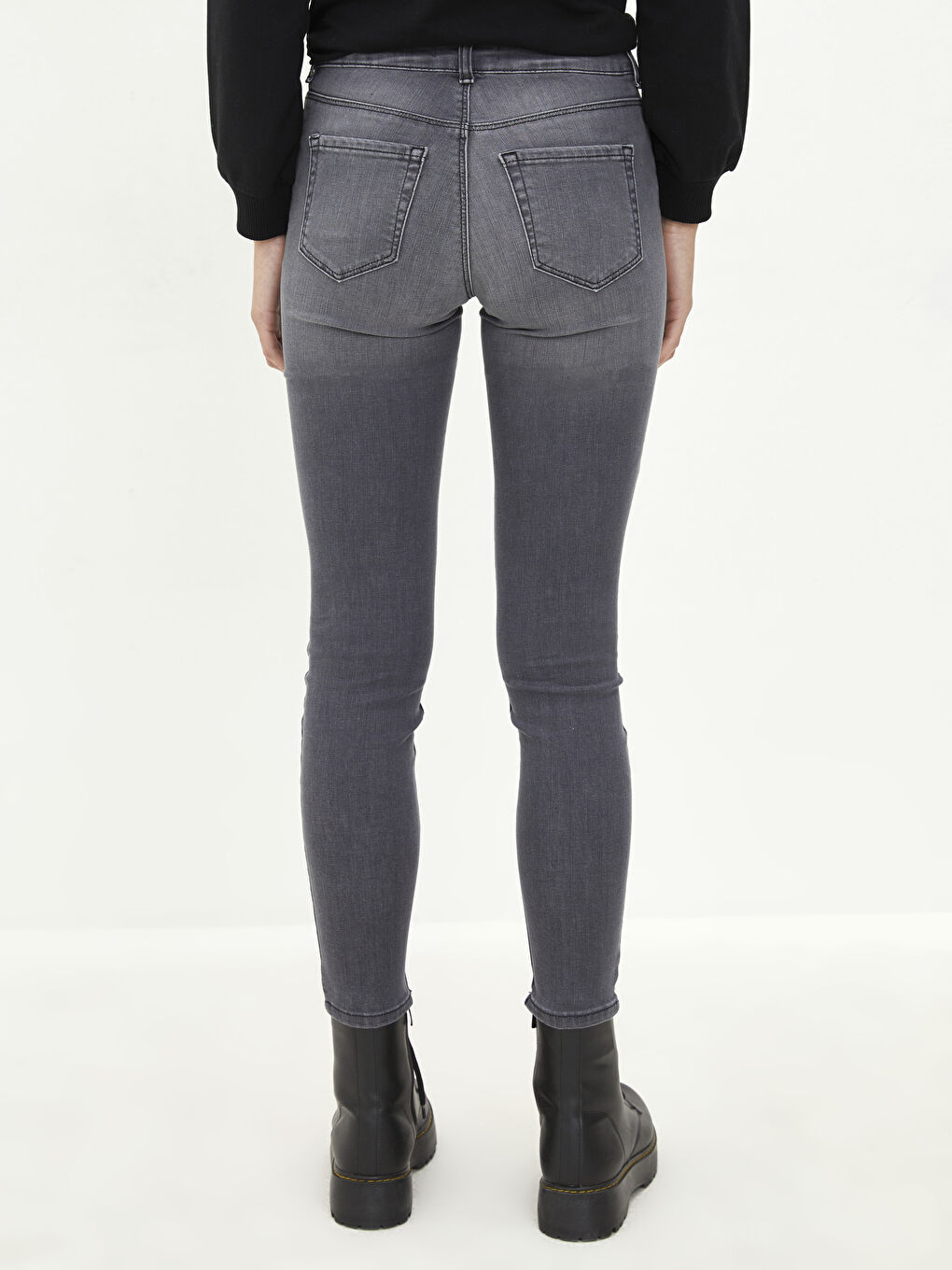 Normal Waist Mercury Skinny Fit Pocket Detailed Rodeo Women's Jean Pants-4