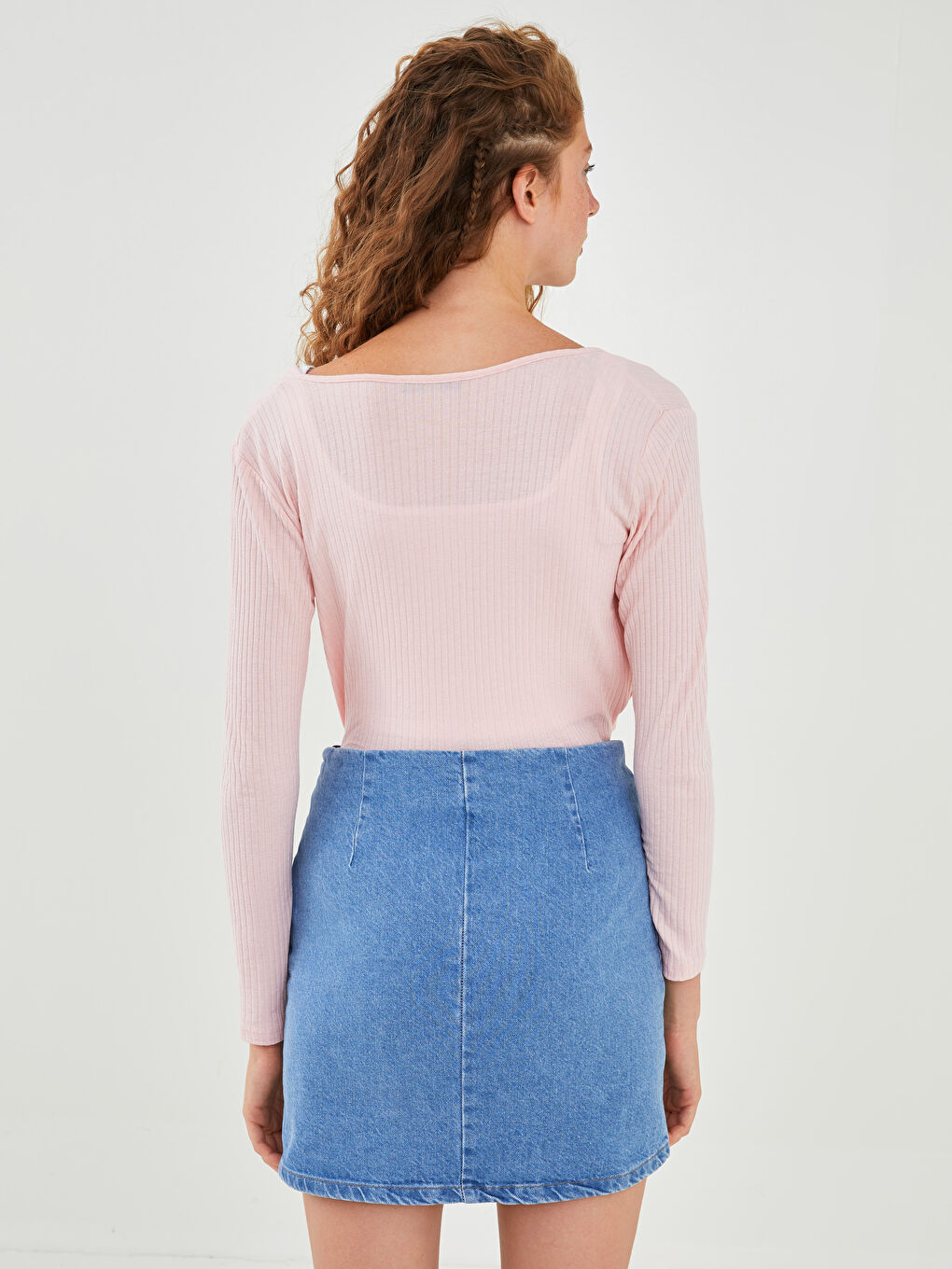 XSIDE Damen Jeansrock mit Reißverschluss, Taillenschlitz und Details -W1CG52Z8-K9M