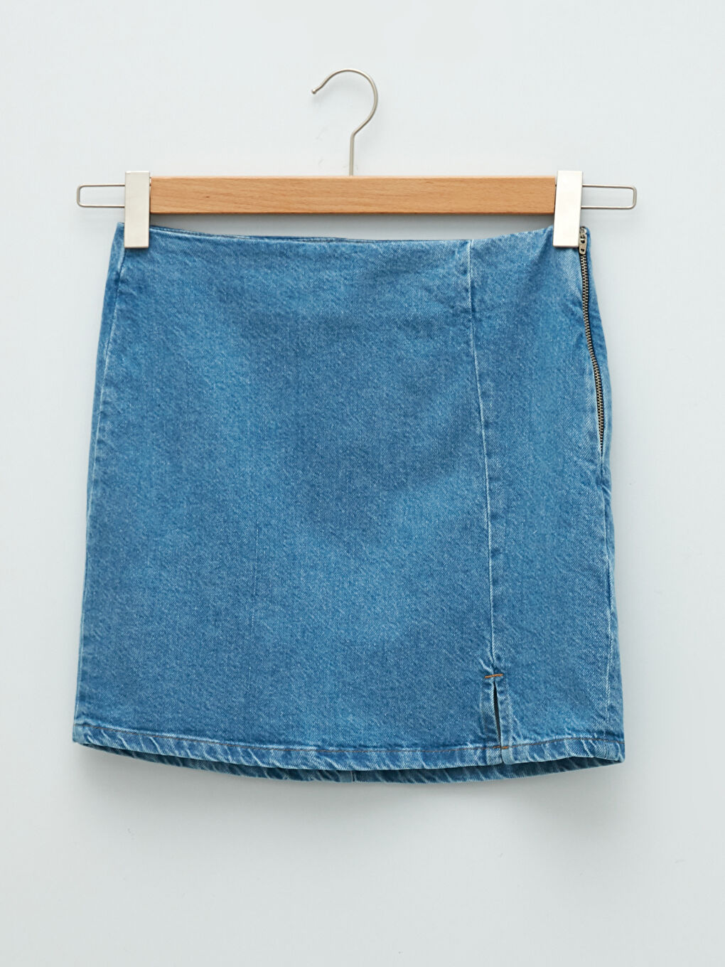 XSIDE Damen Jeansrock mit Reißverschluss, Taillenschlitz und Details -W1CG52Z8-K9M