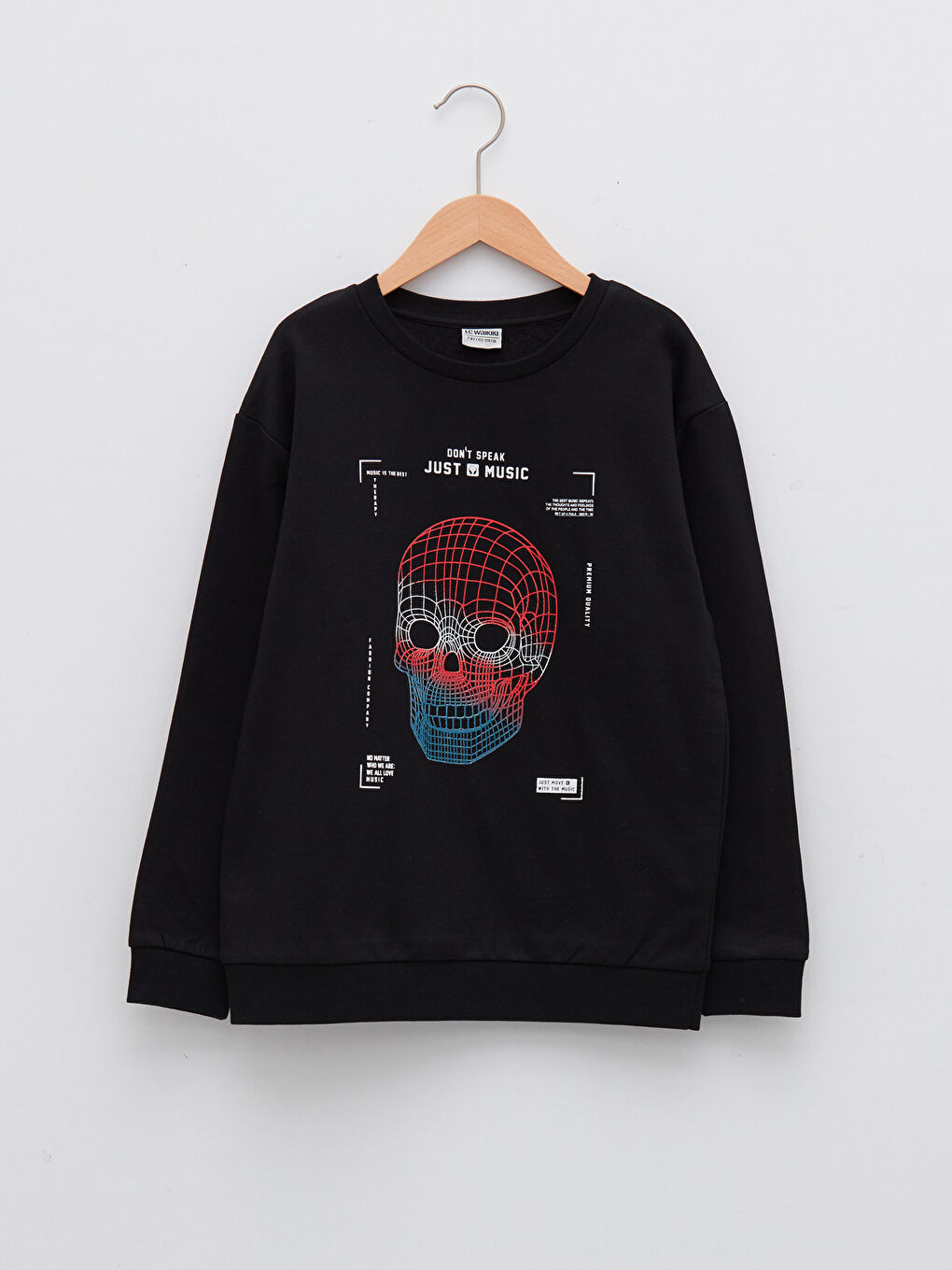 LCW Kids Crew Neck Printed Long Sleeve Boys' Sweatshirt -W1CG60Z4-CVL