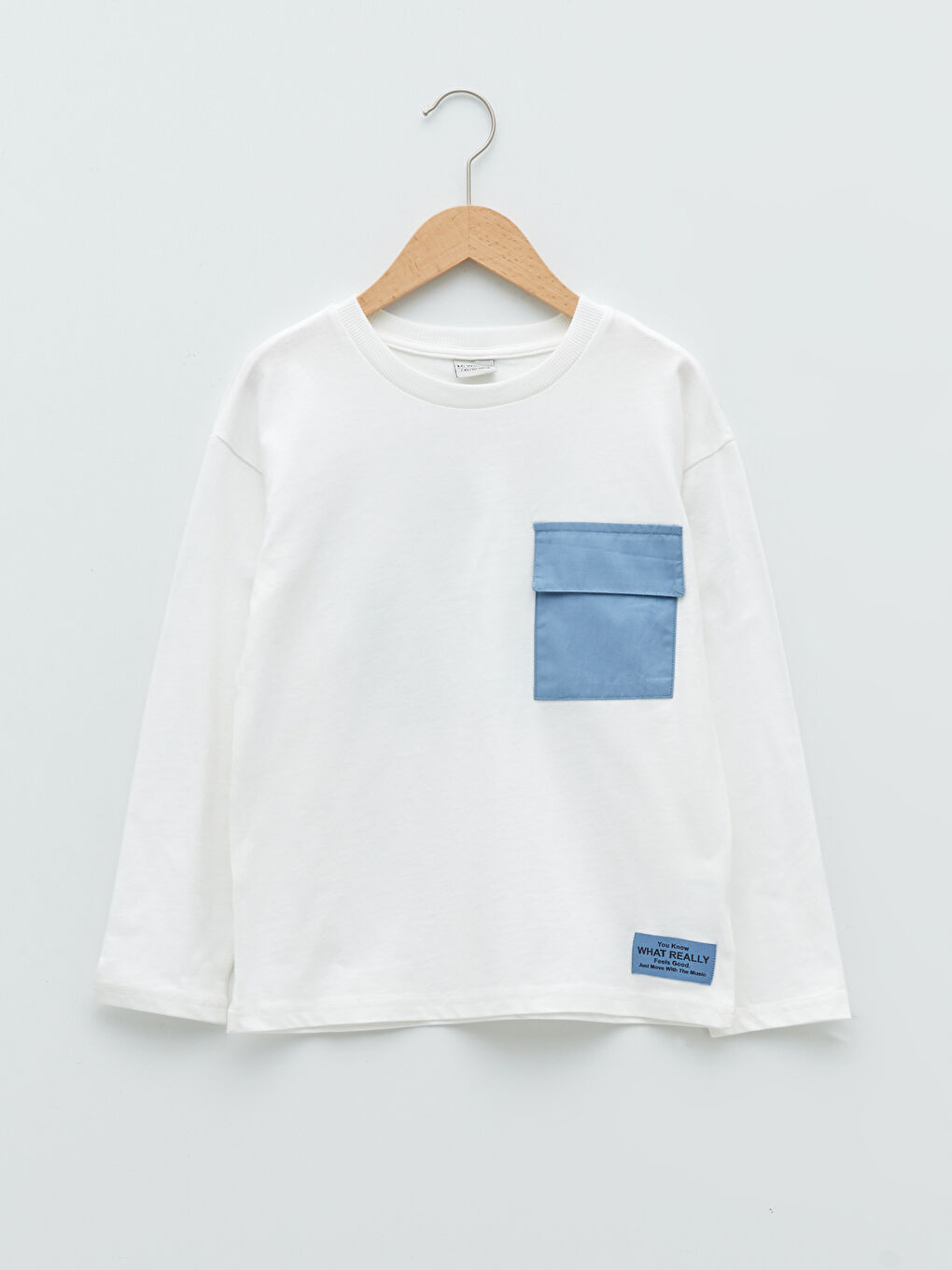 T-shirt à Manches Longues Imprimé Col Rond pour Garçons