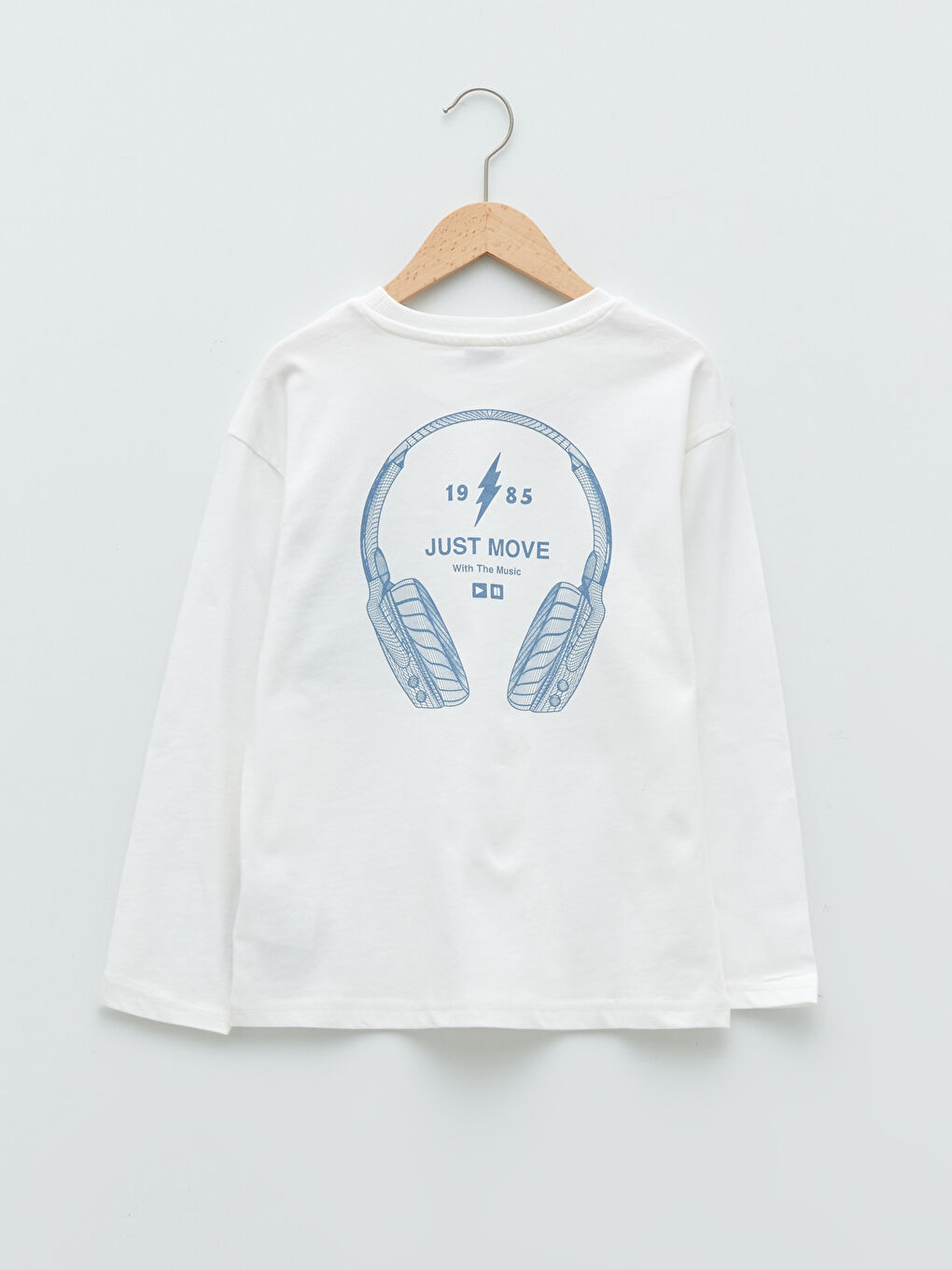 T-shirt à Manches Longues Imprimé Col Rond pour Garçons-1