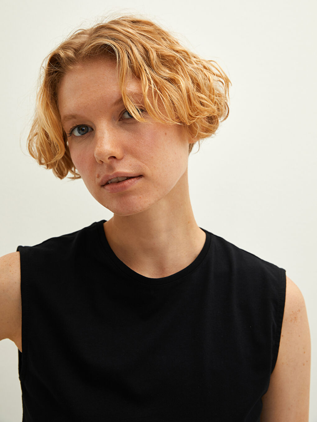 LCW DREAM Damen Rundhals Gerade Ärmelloses Tanktop -W1CG73Z8-CVL