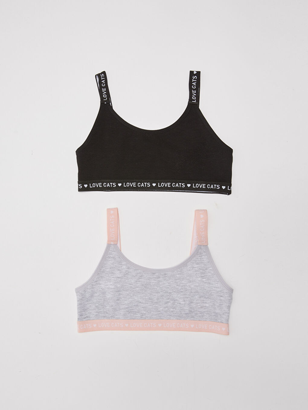 LCW Kids Bedrucktes Bustier-Top für Mädchen 2er-Pack -W1CG88Z4-CVL