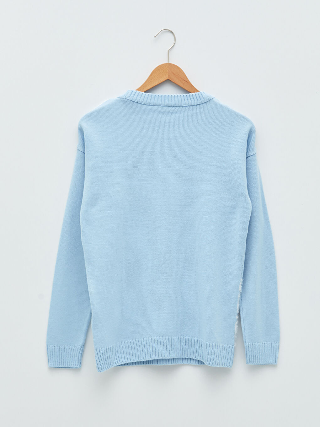 Rundhalsausschnitt Neujahrsmotiv Langarm Damen Strickpullover-6