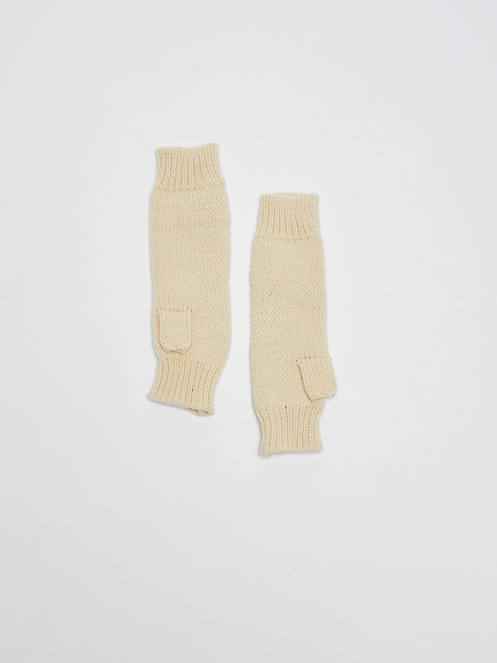 قفازات محبوكة طويلة بدون أصابع للسيدات-2