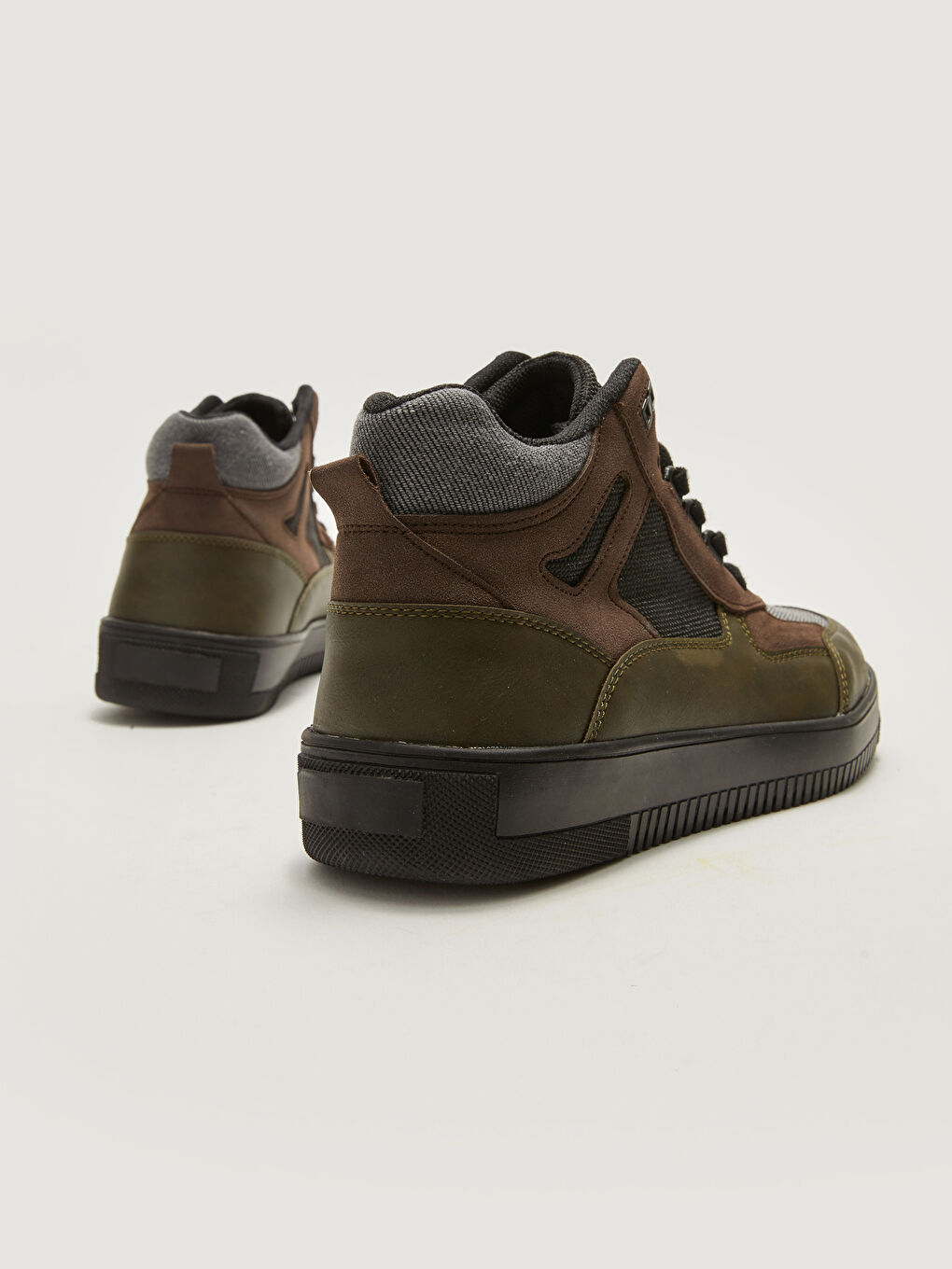 Haki Bağcıklı Bilek Boy Erkek Spor Ayakkabı-4