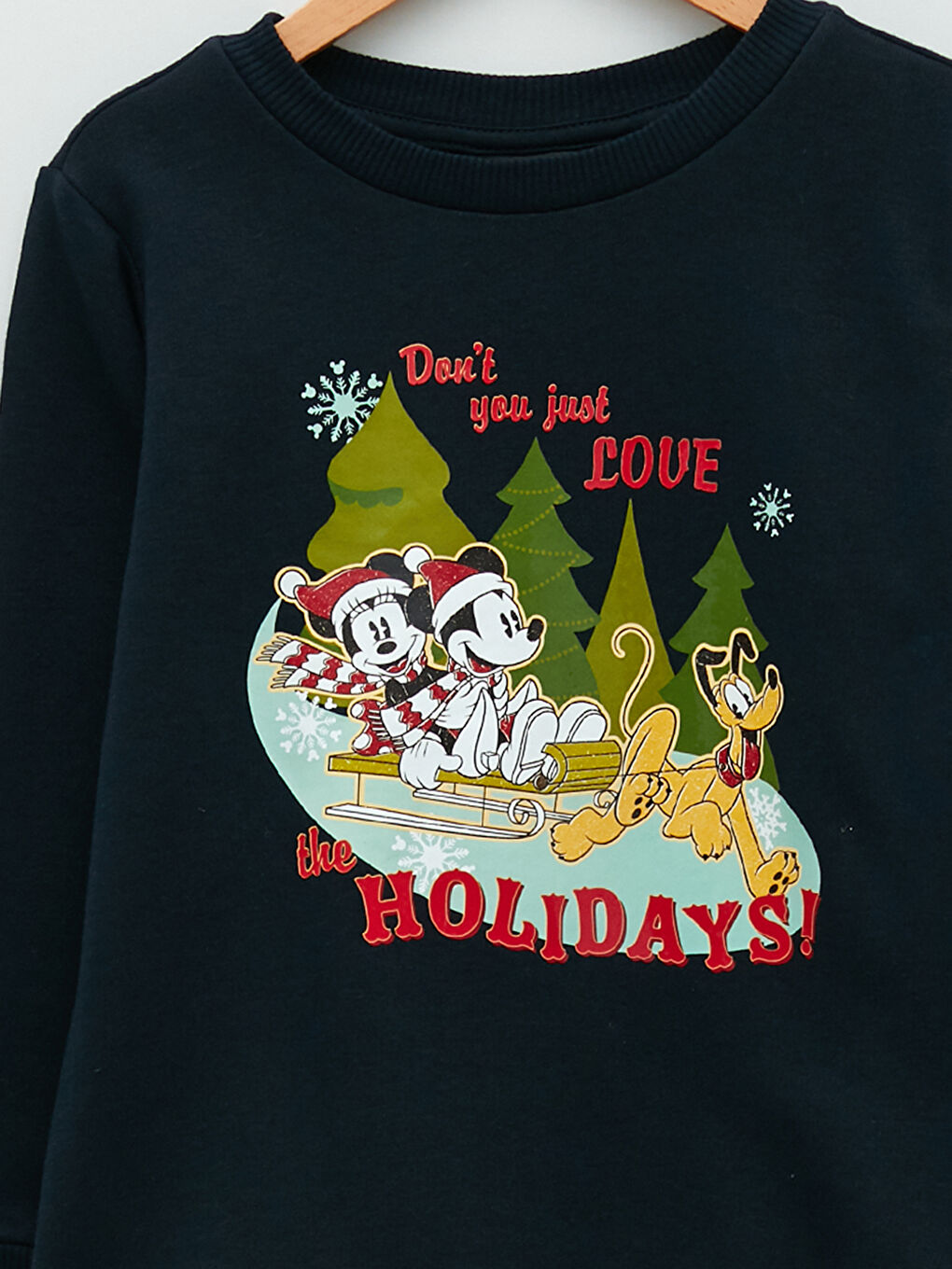 LC WAIKIKI Crew Neck Disney Printed Long Sleeve Boy Sweatshirt Father and Son Combination -W1CJ81Z4-HJK