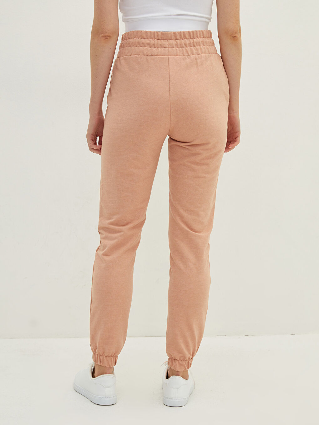 LCW Vision Elastic Waist Printed Pocket Detailed Women's Jogger Sweatpants -W1CK15Z8-FPB