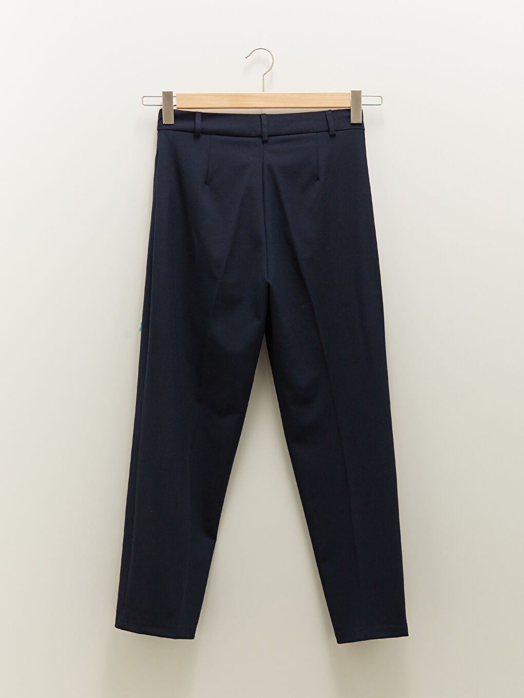 Lacivert Standart Fit Cep Detaylı Kadın Pantolon-5