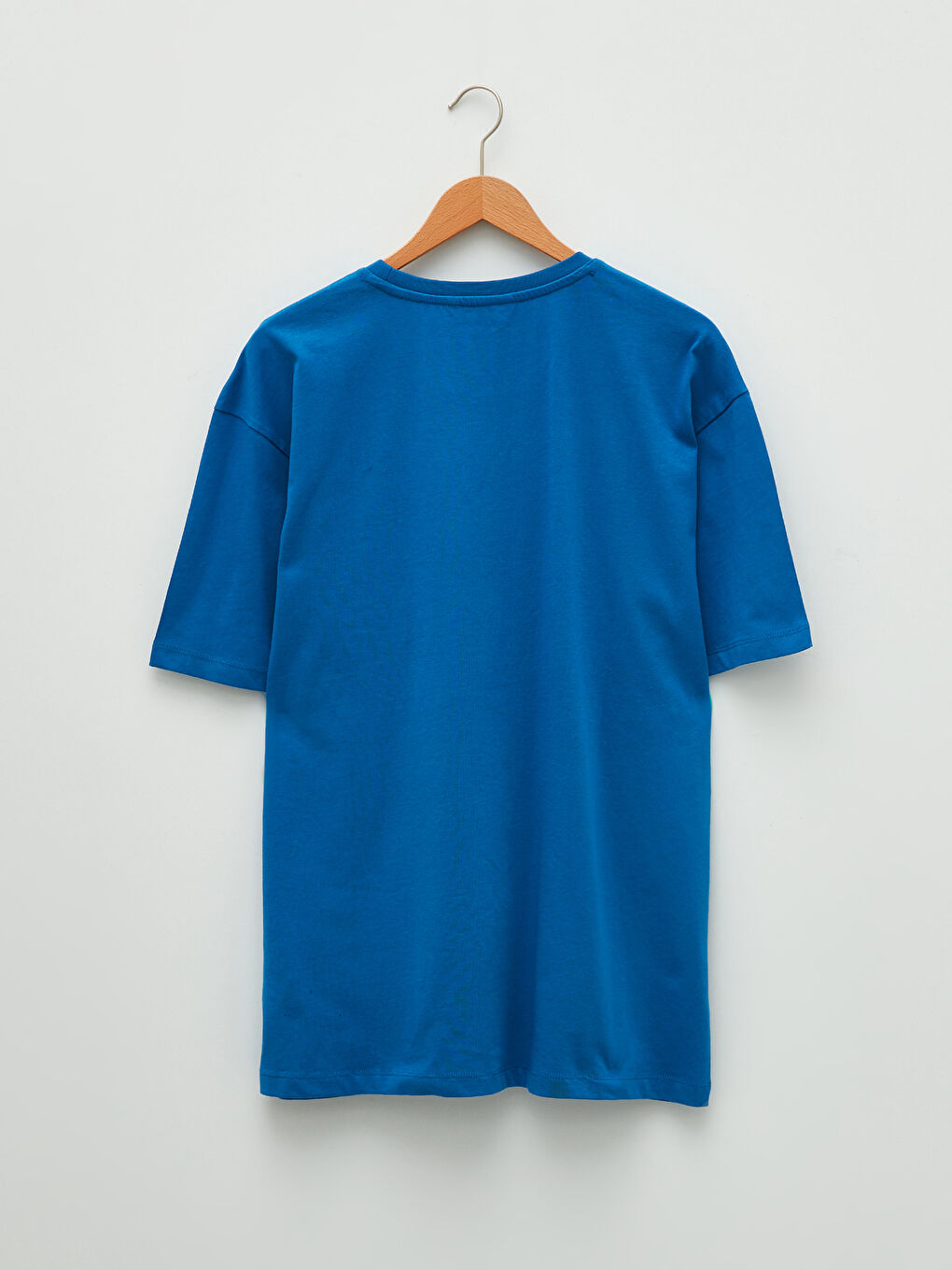 Mavi Bisiklet Yaka Penye Erkek Tişört-6