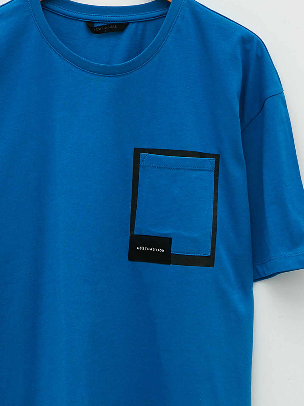 Mavi Bisiklet Yaka Penye Erkek Tişört-7