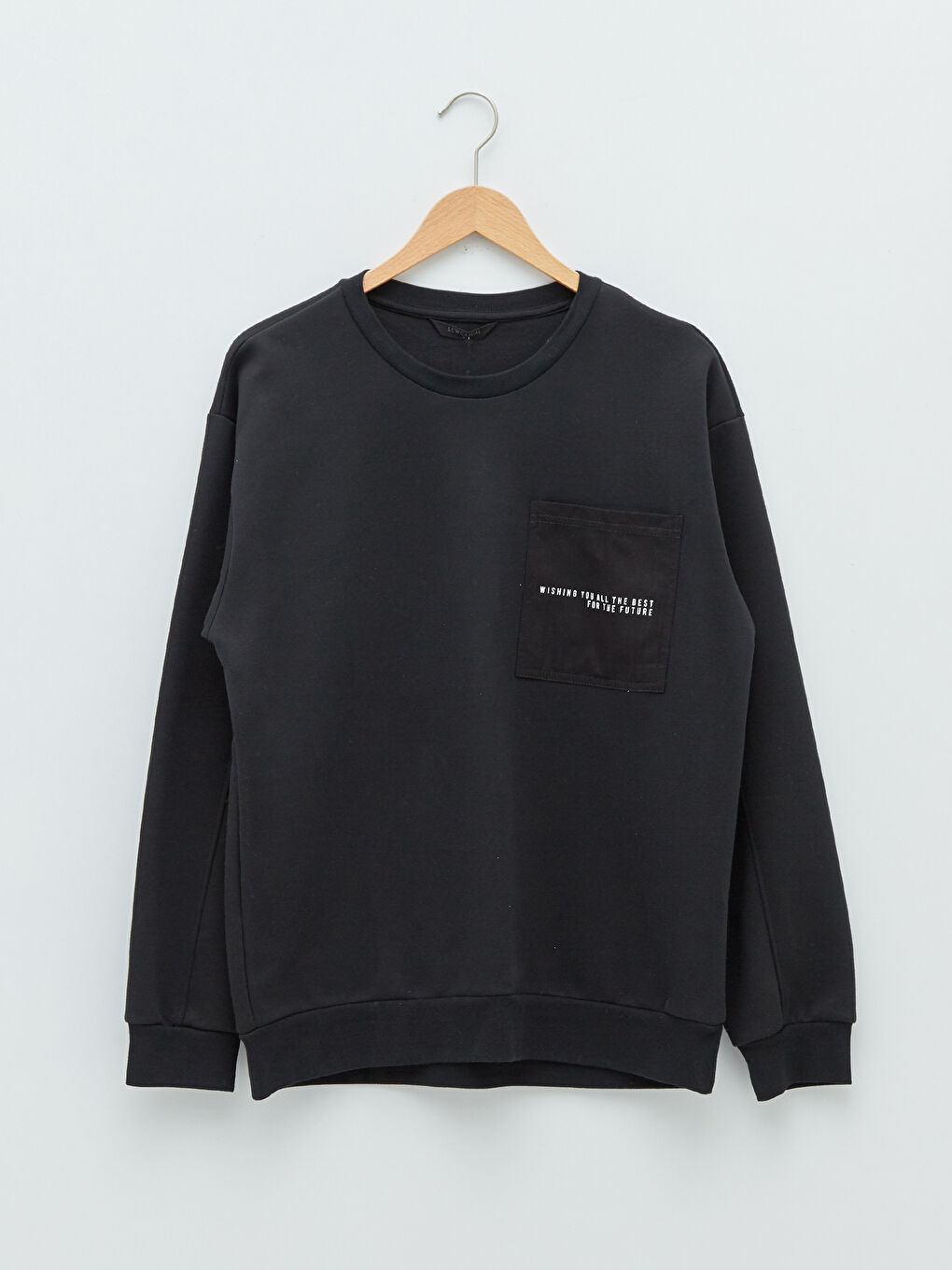 Crew Neck Long Sleeve Printed Men's Sweatshirt-5