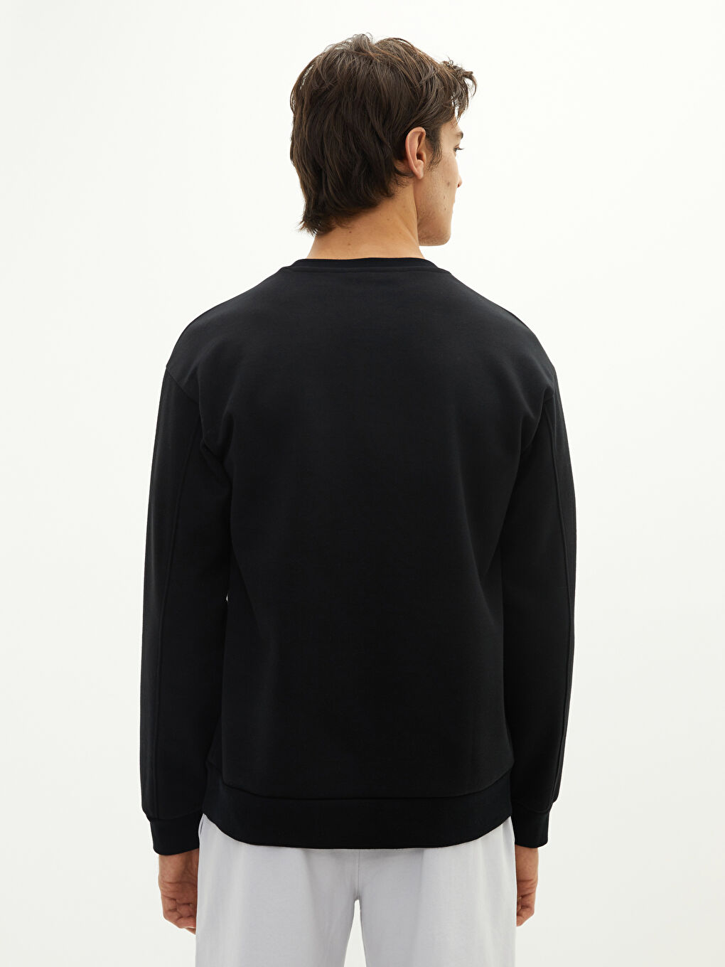 Crew Neck Long Sleeve Printed Men's Sweatshirt-4