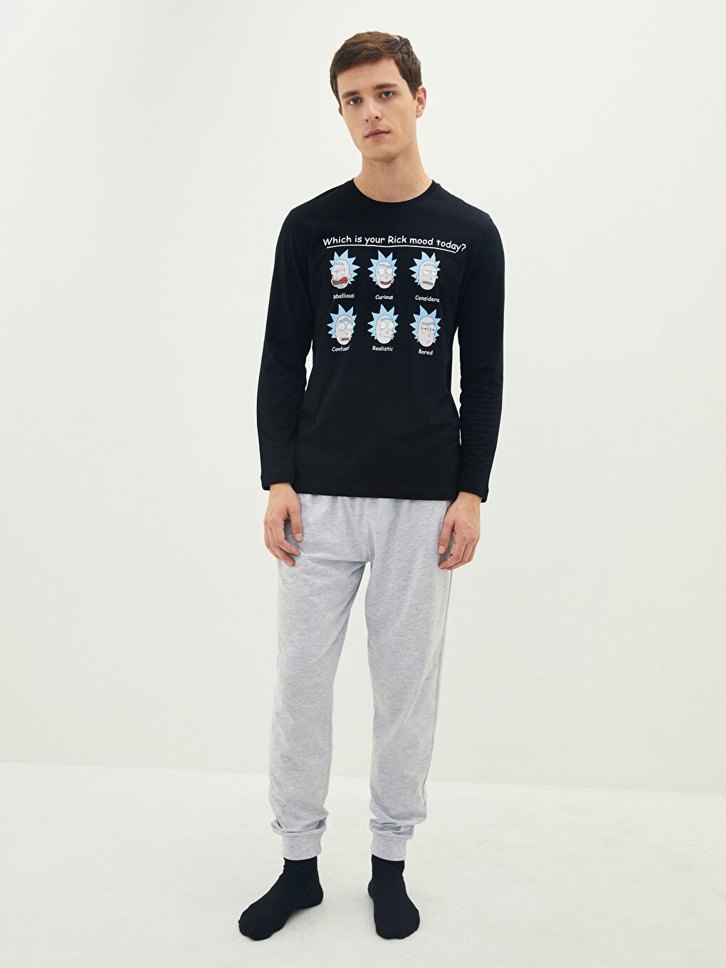 Standard Pattern Rick and Morty Printed Men's Pajamas Set-1