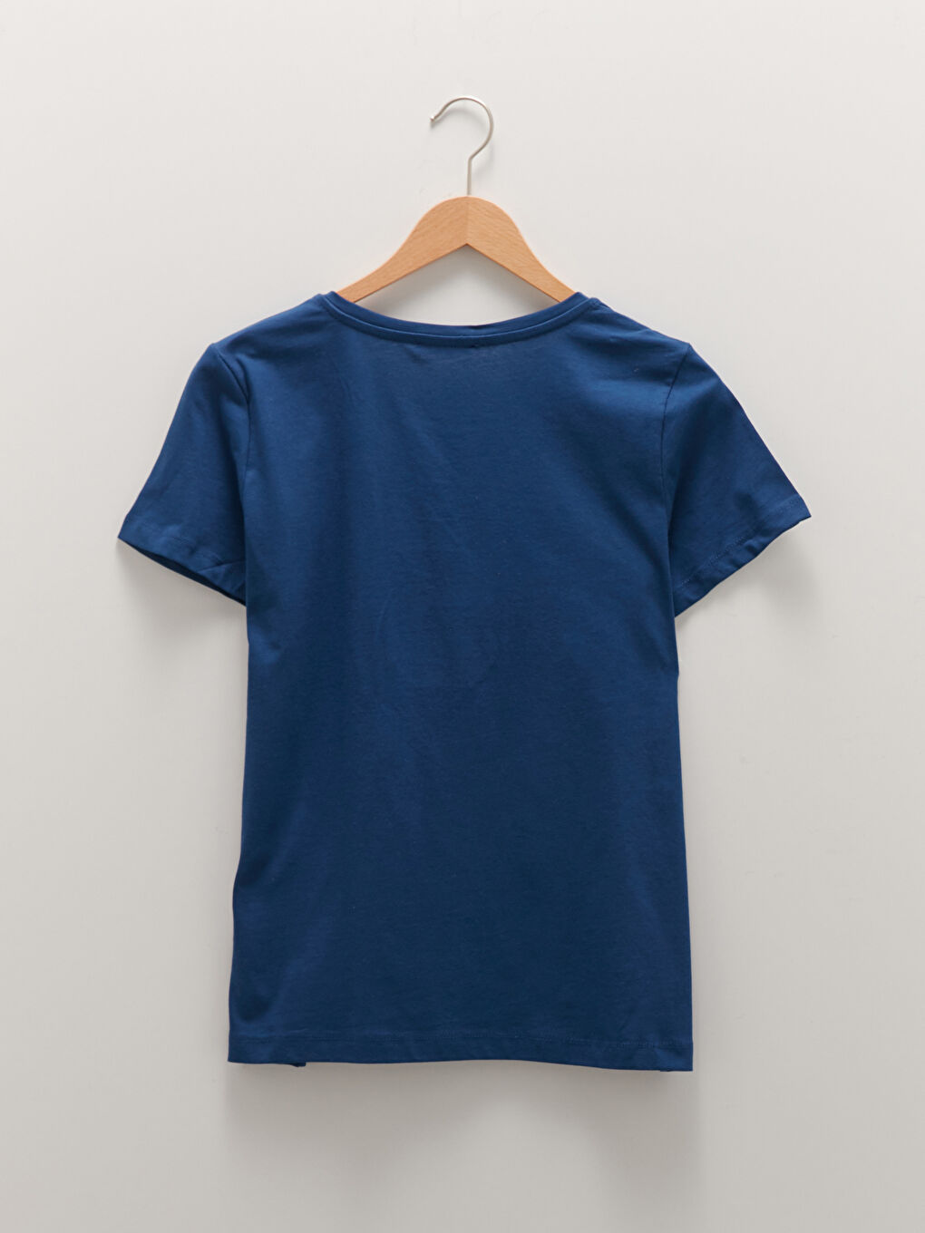 Crew Neck Printed Short Sleeve Cotton Women's T-shirt-4
