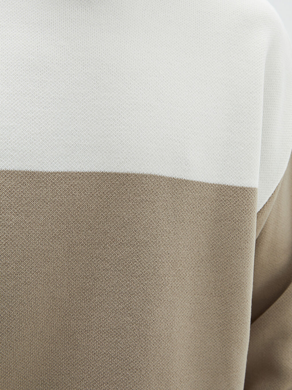 Pull-over en Tricot à Col Rond et Manches Longues Bloc de Couleurs pour Hommes-5