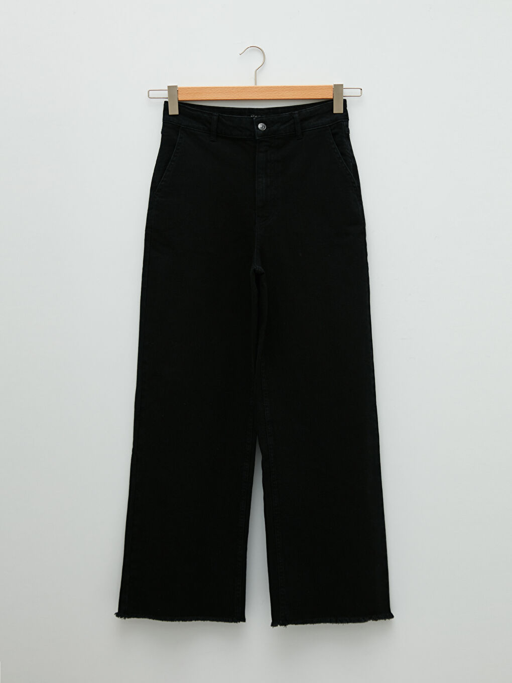 Siyah Wideleg Cep Detaylı Kadın Rodeo Jean Pantolon-4