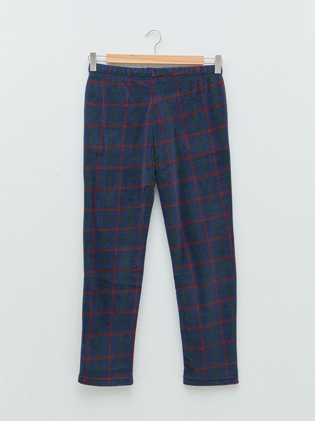 Standard Pattern Plaid Fleece Men's Pajamas Set-8