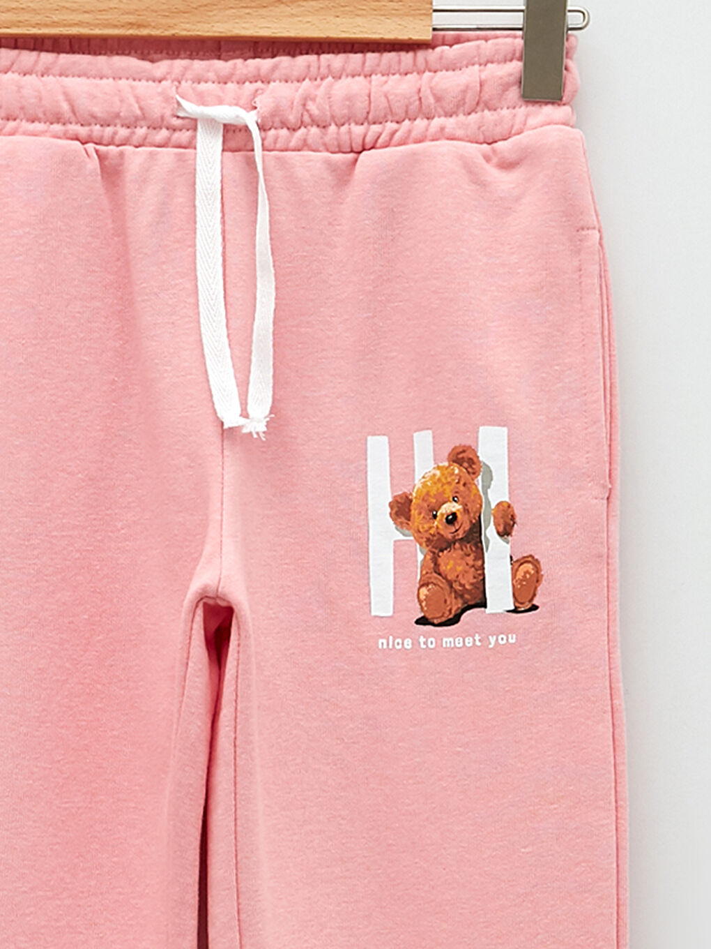 Серпімді белдікті принтті қыз балалар джоггер спорттық шалбары-2