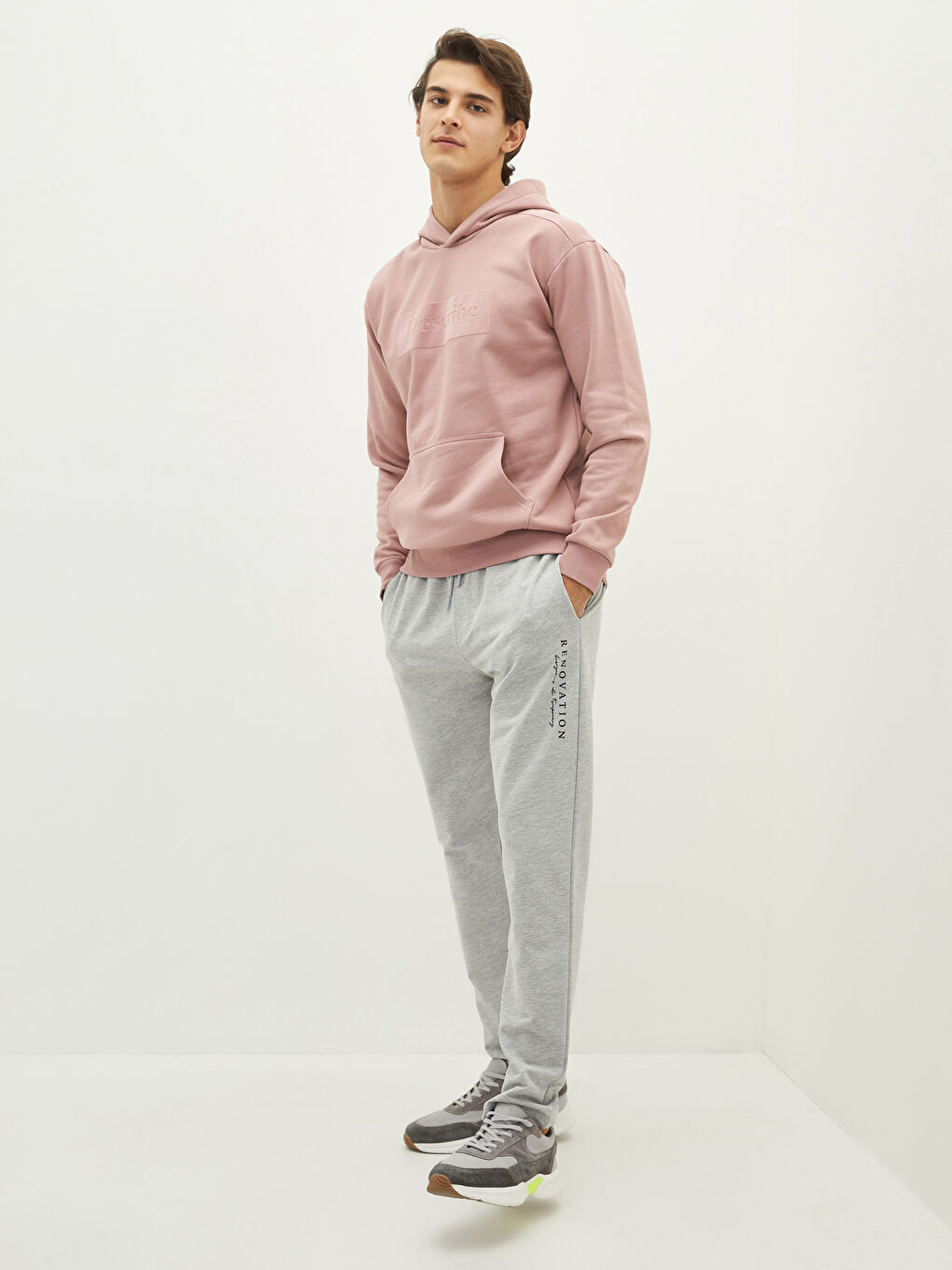 Long Sleeve Printed Men's Thick Hoodie-2